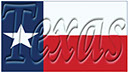 Texas Text on Flag Flattened